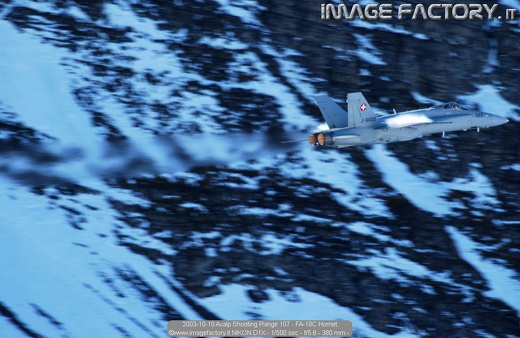 2003-10-10 Axalp Shooting Range 107 - FA-18C Hornet